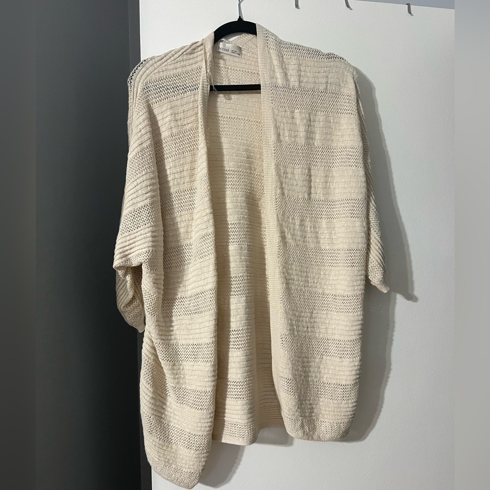 Cozy Cream Knit Women's Cardigan